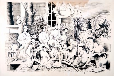 Romanov Florası, 2017 (tuval üzerine yağlıboya) by Darren Coffield