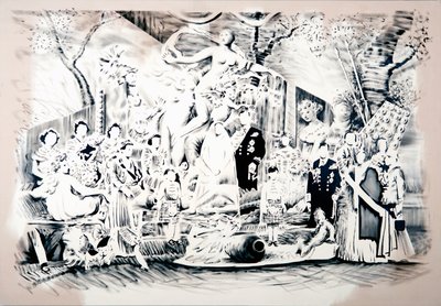 Venüs Silah Getiriyor, 2018 (cnvas üzerine yağlıboya) by Darren Coffield