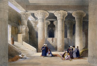 Esna tapınağı, 25 Kasım by David (after) Roberts
