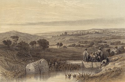 Kuzeyden Kudüs (renkli taş) by David (after) Roberts