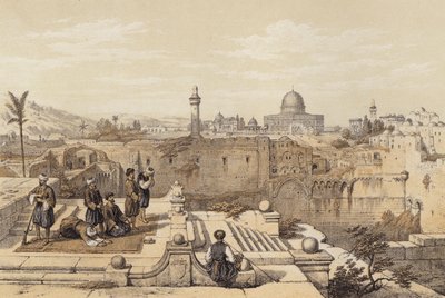Ömer Camii (renkli taş) by David (after) Roberts
