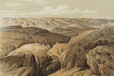 Engedi Wilderness (renkli taş) by David (after) Roberts