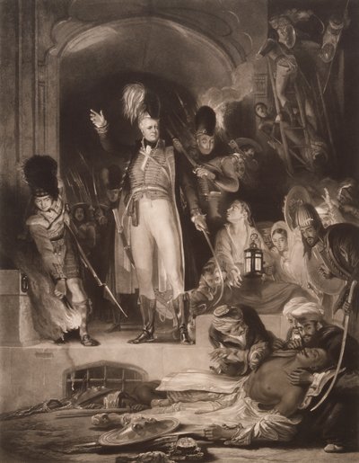 Sir David Baird, Tipu Sultan'ın cesedini keşfederken by David (after) Wilkie