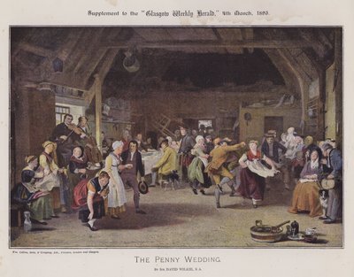 Penny Düğünü (renkli taş) by David (after) Wilkie