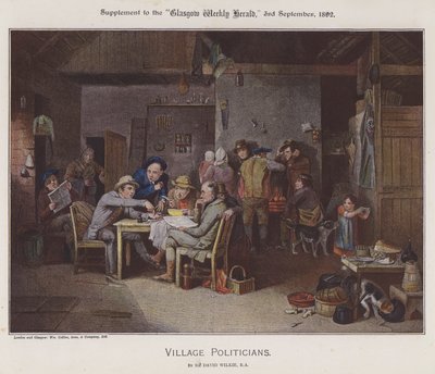 Köy Politikacıları (renkli taş) by David (after) Wilkie