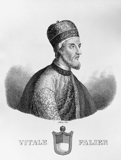 Antonio Nani (1803-1870) tarafından yapılan gravür, Vitale Falier