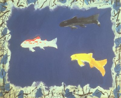 Süs Balığı (tuval üzerine yağlıboya) by David Alan Redpath Michie