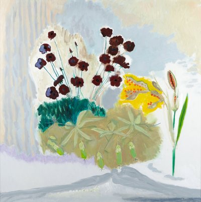 Seedpods ve Cosmos, 2010 (tuval üzerine yağlıboya) by David Alan Redpath Michie