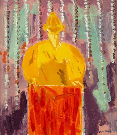 Havuçlu Kadın, 2003 dolayları (tuval üzerine yağlıboya) by David Alan Redpath Michie