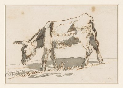 Otlayan eşek, soldan by David Alphonse de Sandoz Rollin