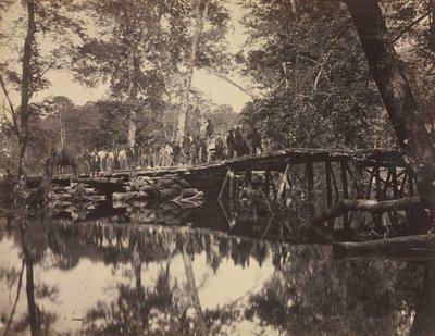 Askeri Köprü, Chickahominy, Virginia Karşısında by David B. Woodbury