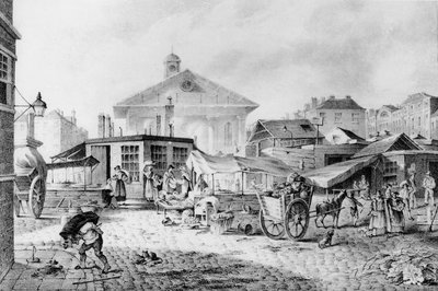 Covent Garden pazarı, 1824 by David Barber