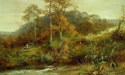 Sonbahar Nehir Sahnesi, The Brook by David Bates