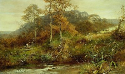 Sonbahar Nehir Sahnesi, The Brook by David Bates