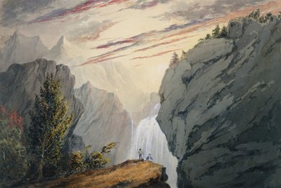 Şelalede, ca. 1850. by David Claypoole Johnston