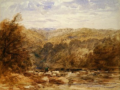 Bir Derbyshire Nehri by David Cox