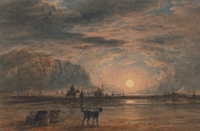 Sahil Sahnesi - Gün Doğumu by David Cox