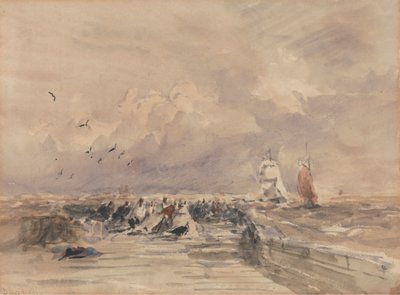Dieppe İskelesi, Sert Esinti by David Cox
