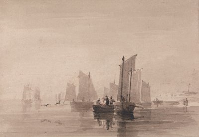 Hastings'te balık tutmak by David Cox