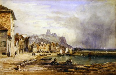 Folkestone (kağıt üzerine sulu boya) by David Cox