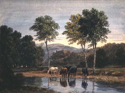 Goodrich Kalesi (kağıt üzerine sulu boya) by David Cox