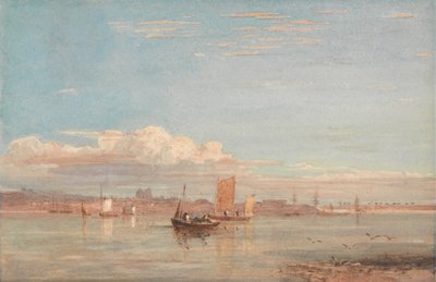 Woolwich Reach'ten Greenwich Hastanesi by David Cox