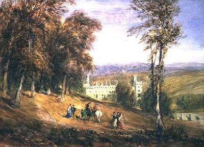 Haddon Salonu (suluboya) by David Cox