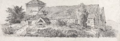 Llanfair Kilisesi, Kuzey Galler, Manzara Resmi ve Sulu Boya Etkisi Üzerine Bir İnceleme için by David Cox