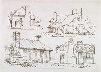 Yeni Başlayanlar için Peyzaj Üzerine Aşamalı Derslerden Plaka 3, 1816 (yumuşak zemin aşındırma) by David Cox