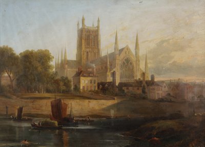Worcester Katedrali, Severn Nehri by David Cox