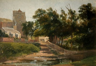 Tüm Azizler Kilisesi, Hastings, 1813. by David Cox the elder