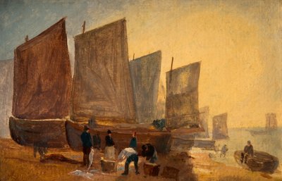 Balıkçı Tekneleri, Hastings, 1813. by David Cox the elder