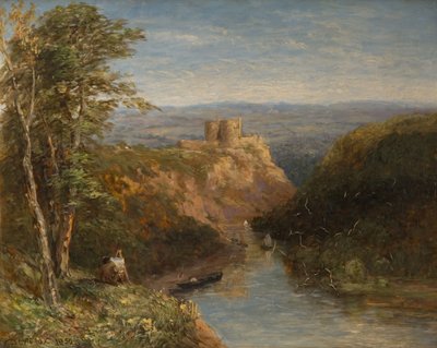 Cilgerran Kalesi, Pembrokeshire, 1852. by David Cox the elder
