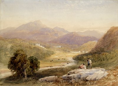 Ffestiniog Vadisi, Merionethshire, 19. yüzyıl by David Cox the elder