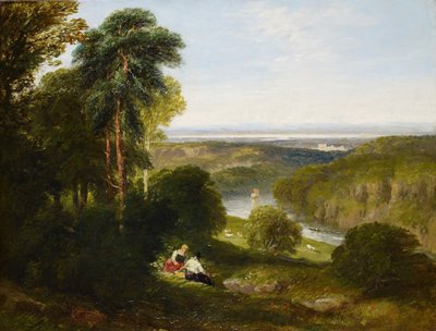 Wyndcliffe, Wye Nehri, 1842. by David Cox the elder