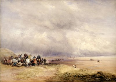 Ulverston Kumları, 1835. by David Cox the elder