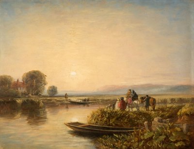Vapuru Beklerken - Sabah, 1851. by David Cox the elder
