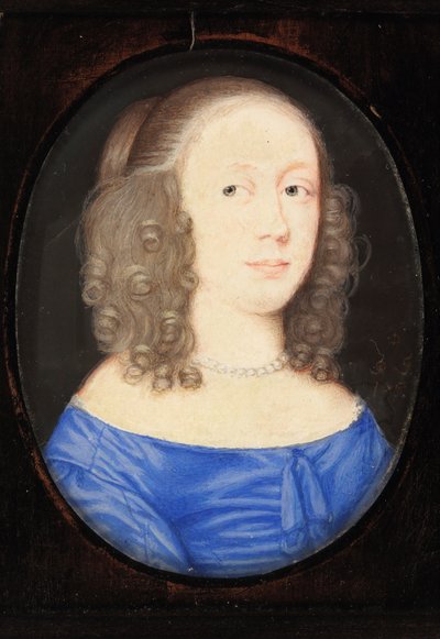 Elizabeth Vere adında bir Leydi, Clare Kontesi, 1653 (parşömen üzerinde wc) by David Des Granges