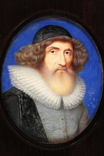 Inigo Jones, 68 yaşında (parşömen üzerine wc) by David Des Granges