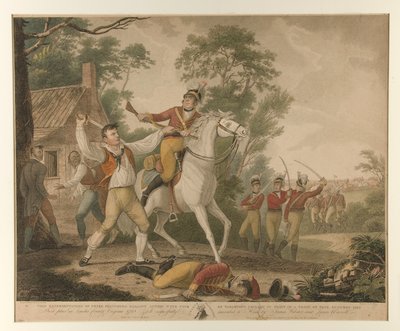 Dört Yüz Adamdan oluşan Bir Birliğin Görüşünde Dokuz tartleton süvarisi ile Peter Franciscos Gallant Eyleminin Bu Temsili by David Edwin