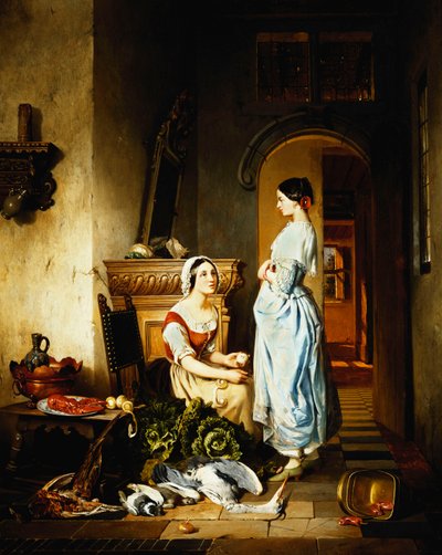 Yemeğin Hazırlanması, by David Emil Joseph de Noter