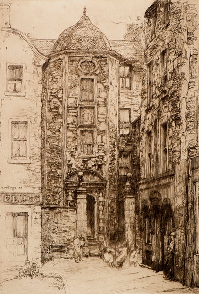 Strathmartine Konaklama, 20. yüzyıl (gravür) by David Foggie