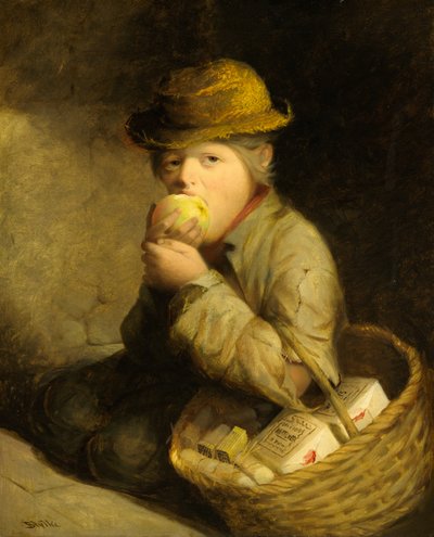 Bir Kibrit Satıcısı, c.1859 (tuval üzerine yağlı boya) by David Gilmour Blythe