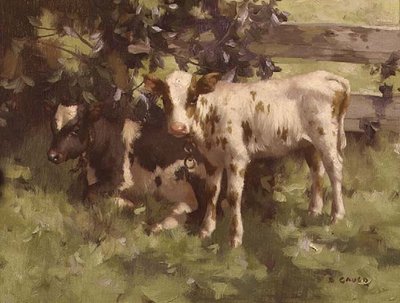 Ağacın Altındaki Buzağılar by David Gould