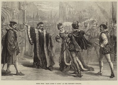 Prensesin Tiyatrosu'ndaki İskoç Kraliçesi Mary'den bir sahne by David Henry Friston