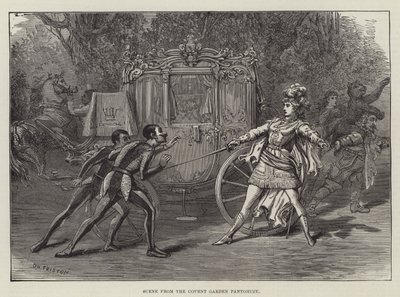Covent Garden Pandomiminden bir sahne by David Henry Friston