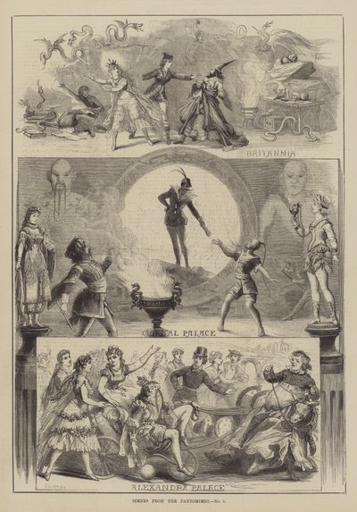 ಪಾಂಟೊಮೈಮ್ಸ್ ಟರ್ಕಿಯ ದೃಶ್ಯಗಳು by David Henry Friston