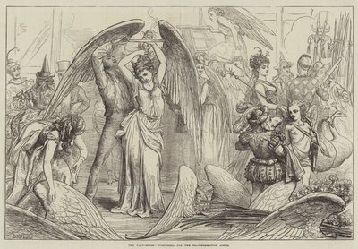 Pandomimler, Dönüşüm Sahnesine Hazırlanıyor by David Henry Friston