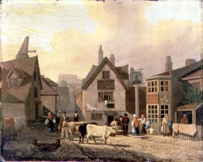 King Street Gates, Norwich (değirmen tahtasında yağ) by David Hodgson