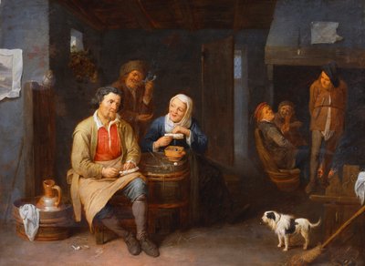Köylülerin Sigara İçtiği Bir Hanın İçi, 1647 by David III Ryckaert
